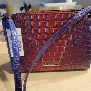 NEW WITH TAGS: BRAHMIN MELBOURNE  ADJUSTABLE CROSSBODY LEATHER PURSE